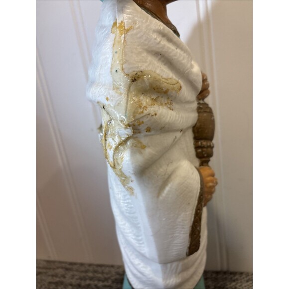 Vtg 1960s Blow Mold 23” Poloron Wise Man King Nativity No Light with Repairs - Picture 6 of 11